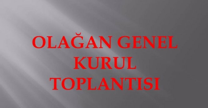 Genel Kurul İlanı